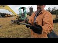 Excavator In Action On The Farm, & A Sawmill Surprise.  Yanmar VIO50