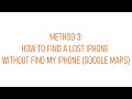 How to Find a Lost iPhone, Even If It's Dead or Offline! 3 METHODS!