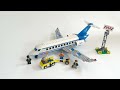 LEGO 3181 Passenger Plane Build - 4K HD