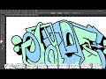 HOW TO DRAW GRAFFITI LETTER SIMPLE PIECE? - ADOBE ILLUSTRATOR