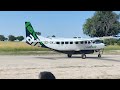 Mackair landing at Shinde, Botswana