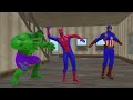 Spiderman Superhero Spider kids run away from zombie pursuit Wolverine Battle Venom Hulk|King Spider