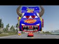 Epic Escape From The Lightning McQueen Lizard Eater, Megahorn, Car Eater, Bus Eater |BeamNG.Drive