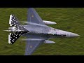 USAF F-35s exiting the Mach Loop in style - 4K