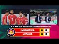 LIVE INDONESIA VS JEPANG - AVC U20 Asian Volleyball Championship 2024