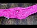 PINK vs BLUE I Mixing random into Glossy Slime I Satisfying Slime #756