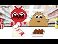 MyMy VS Bou's Revenge - Convenience Store RED YELLOW MUKBANG | Animation | ASMR | MYMY | Pou