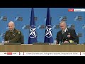 Ukrainian Chief of Defence joins NATO news conference