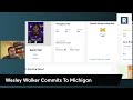 Wesley Walker Commits To Michigan | Michigan Football Transfer Portal News