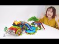 Satisfying  _ Make Rainbow House Boat Has Fish Tank, Slime Play Pool And Frozen Slide For Pet Family