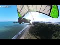 【ハンググライダー】低空・崖スレスレの編隊飛行 in愛知県渥美半島
