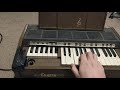 Vintage 1960s Reed Organ/Harmonium Demo! Duette Emenee Audion