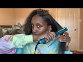 Flat Iron Natural Hair | NO HEAT DAMAGE! | Natural Hair | Straight Hair Routine