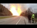 Huge Natural Gas Explosion Across Highway 77 in Sissonville West Virginia