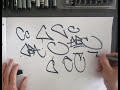 ALPHABET LETTERS - Episode 1 - ABC #graffiti #lettering #handstyle
