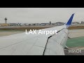 UA Plane landing at LAX