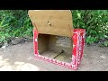 Easy Simple Pigeon Trap Using Coca-Cola Box With Woods - Best Method Bird Trap