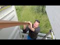 Full TIMELAPSE | Container home on wheels DIY build | RELAXING (PART 1)
