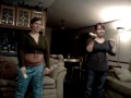 Laurel and Linde playing Just Dance 2