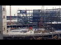 Warriors arena construction footage - Birdseye view