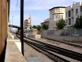 Train from Palma takes the bay platform at Inca 25/05/2010