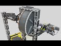 HUGE Lego Technic Flywheel & Clutch Lifting weights with Stored Energy! 4k
