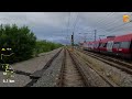 Cab Ride Copenhagen - Padborg (DSB, Denmark) train driver's view 4K