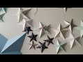 DIY One Minute Paper Star Christmas Ornaments