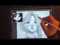 Sketch With Me Procreate ⋆˚✿˖° Procreate Sketching Process From Start To Finish