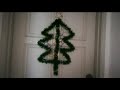 How to make easy X'mas tree decoration for your door