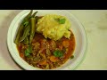 Ugandan food Matoke with Beef Stew and Okra - watch my style how I cook it. Mouth watering and yummy