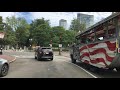 Boston 4K - Skyscraper District - Driving Downtown