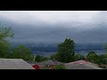 5-30-2018 severe thunderstorm in  southeast Michigan with beautiful shelf cloud