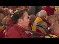 Mongolian artists performing for His Holiness the Dalai Lama at  Bodhgaya, Bihar, India.