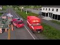 Cars vs. Lava River: Epic Volcano Survival Challenge ▶️ BeamNG Drive
