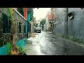Sound of Rain Pouring Down on the street of Indonesian Neighborhood for Sleeping (Without Thunder)