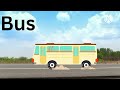 modes of transport/kids cartoon/kids videos