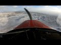 Piper tri-pacer landing practice, one aborted, one crooked back on the throttle, a few good,