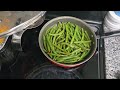 Sunday Dinner Home Made Macaroni And Cheese, Green Beans And Baked FISH