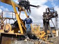 WORLD'S LARGEST SILVER SPADE MODEL EVER BUILT. Me building it and demolition of the real machine.