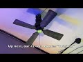 Video Tour of Moss Caribbean Breeze, Quorum Prizzm, Hunter Original, Emerson Blenderfan Ceiling Fans