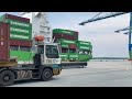 Container Ship Loading Unloading Video 😍