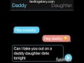 Daddy & Daughter texting story (SUPER SAD)