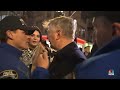 Alec Baldwin clashes with pro-Palestine protesters