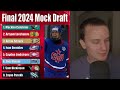 My Final 2024 NHL Mock Draft