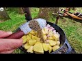 The BEST Way to Make Salmon in Nature | ASMR Cooking