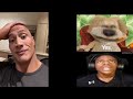 The rock react YouTube short video