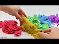 Satisfying Video l How To Make Rainbow M&M Candy Squirrel with Kinetic Sand Cutting ASMR