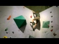 Sending V6 volume problem at Seattle Bouldering Project