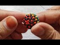 Step-by-step Ball Post Earrings with Seed beads/Tutorial diy